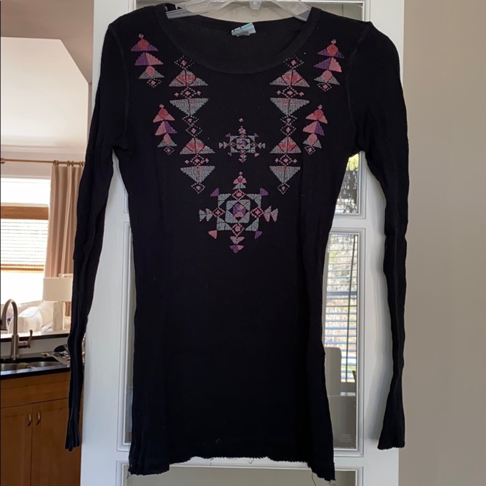 Printed thermal long sleeve
